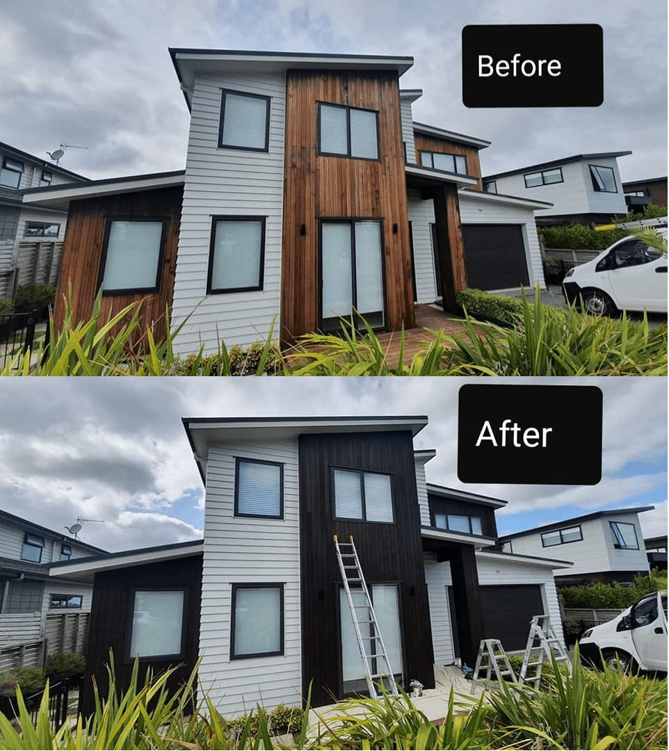 House painting before and after photos
