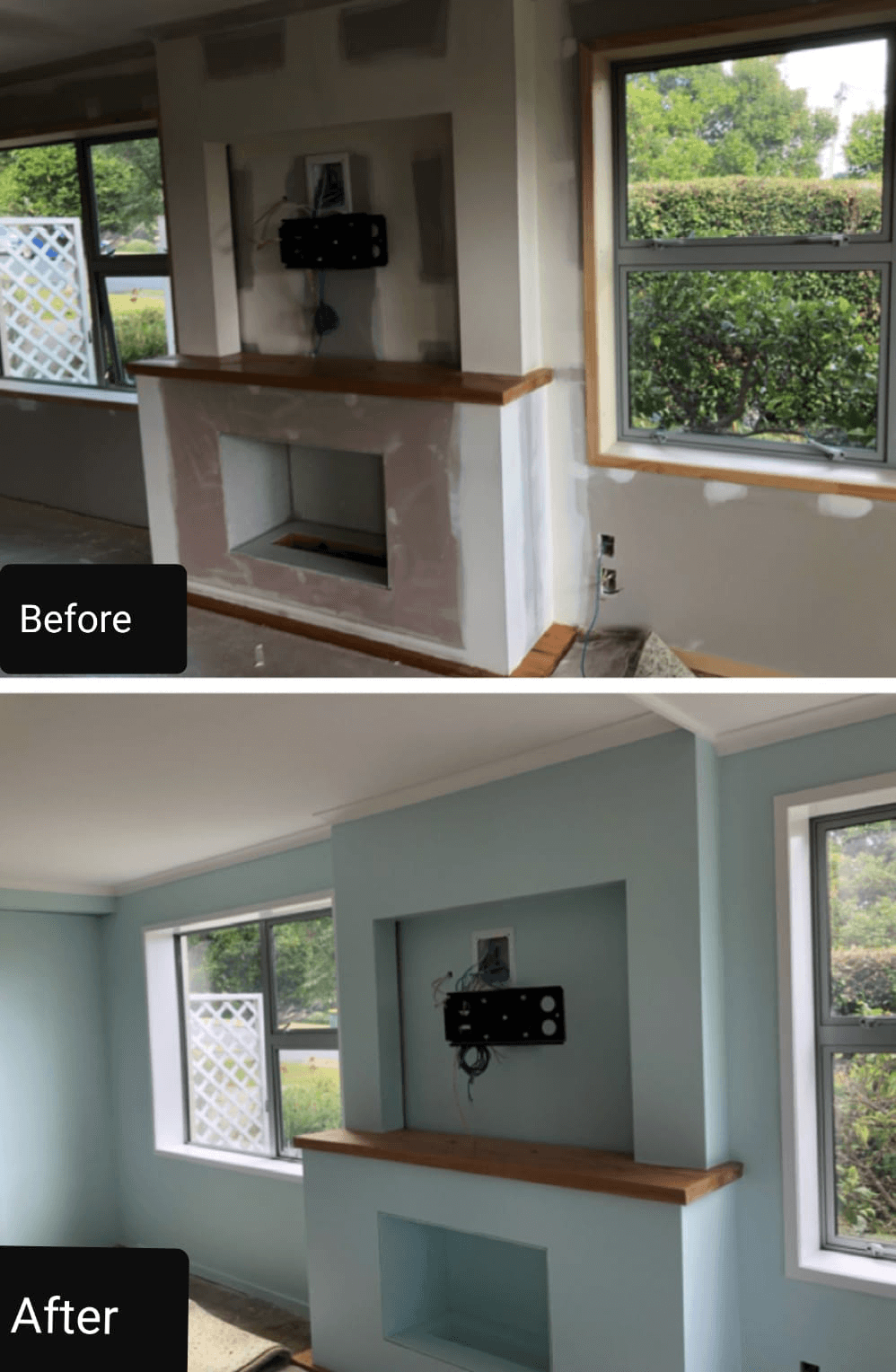 Interior house painting before and after photos 2 